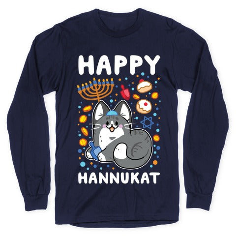 Happy Hannukat Longsleeve Tee